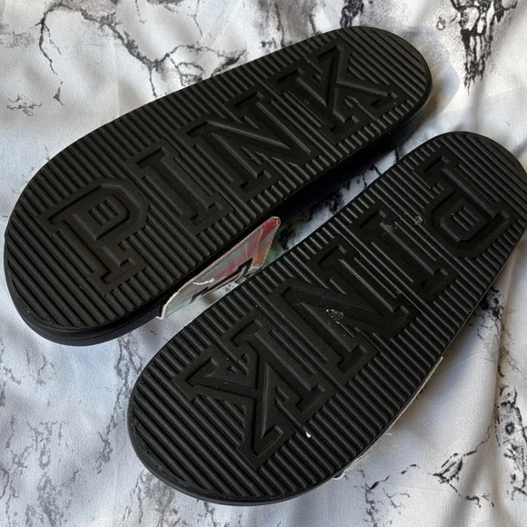 PINK Victoria's Secret Iridescent Slides - Picture 5 of 5
